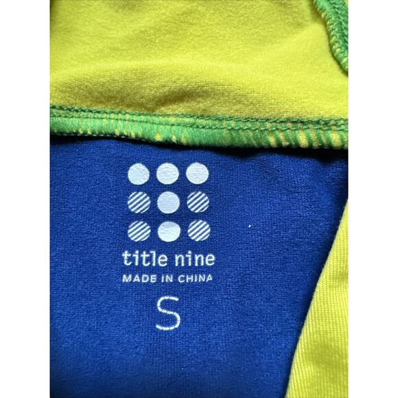Title Nine hoodie sweatshirt Small colorblock performance colorful blue - Picture 7 of 10